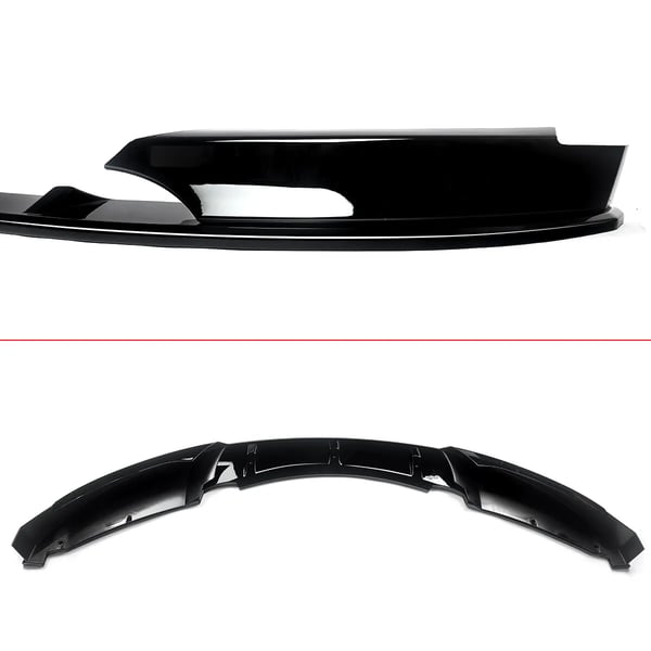 Front Splitter Spoiler Lip, Høj Kvalitet ABS Plastik, Nem Installation,glans sort