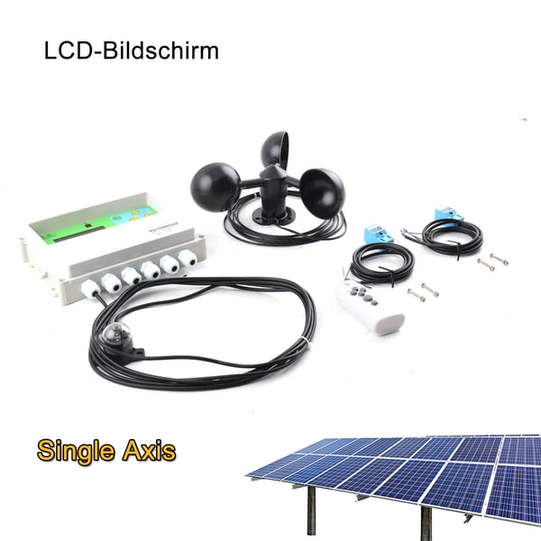 Sol Tracker Controller, DC 12V Strømforsyning, Maksimal Belastning 15A, Dimensioner 150mm x 100mm x 40mm, Automatisk Sporingssystem
