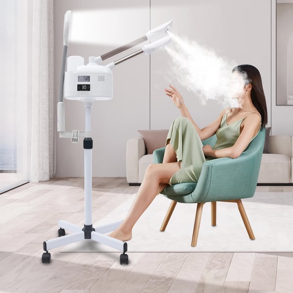 Ansigtsspa, PTC Opvarmningsteknologi, Dobbelt Damptilstande,Hvid