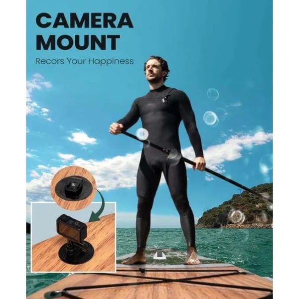 Stand Up Paddleboard, Uppblåsbar, Hållbart PVC-material,Träådring