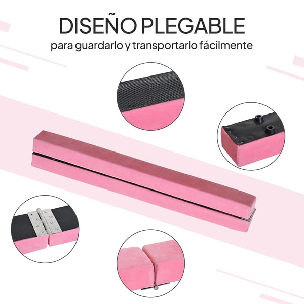 Gymnastik Balancebom, Holdbart Skum, Kompakt Design,Pink