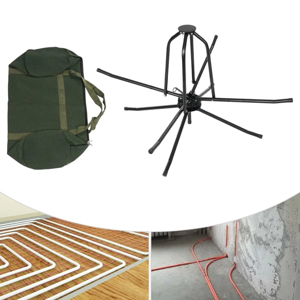Lattialämmitysputken purkaja, 200 kg kantavuus, lattia-asennettava, kestävä teräsrakenne