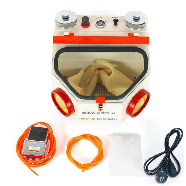 Tandlæge Sandblæsningsmaskine, 220V 60Hz, Effekt: 50W, Tryk: ≥ 4kg, Sand: 120, Pakke Størrelse: 47×44×31 cm