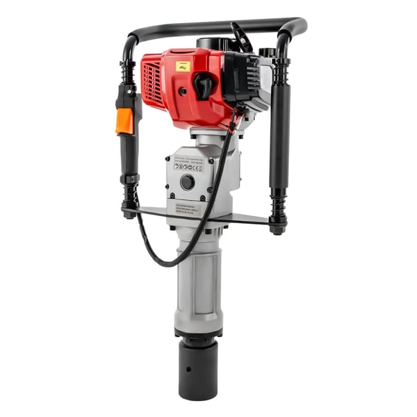 Pælehammer, 52cc to-taktsmotor, 1900W effektudgang, Max 6500 RPM, Kompakte dimensioner, Letvægtsdesign