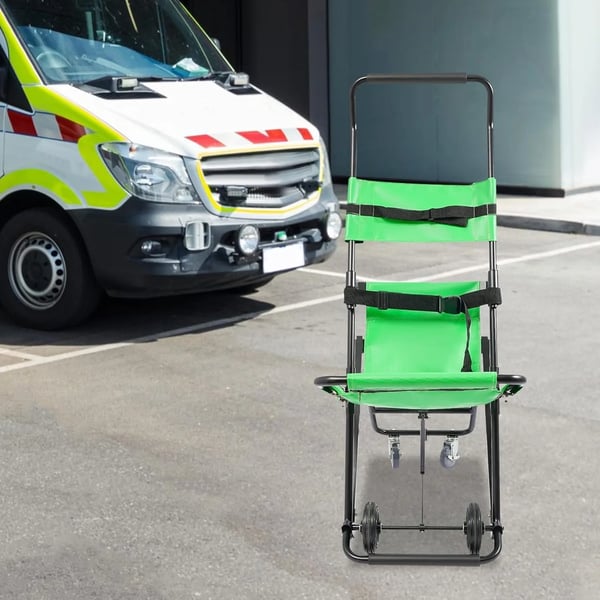 Fällbar Trappstol, Bärbar Design, Hög Lastkapacitet,grön
