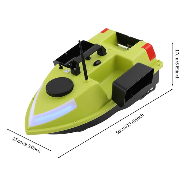 Kalastusviehevene, GPS-navigointi, LED-valaistus,Keltainen