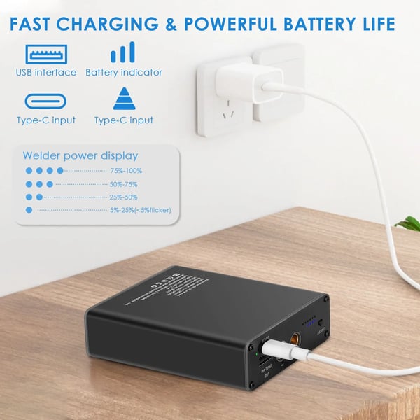 Punktsvejsningsmaskine, Bærbart Design, Høj Kapacitet Batteri,A
