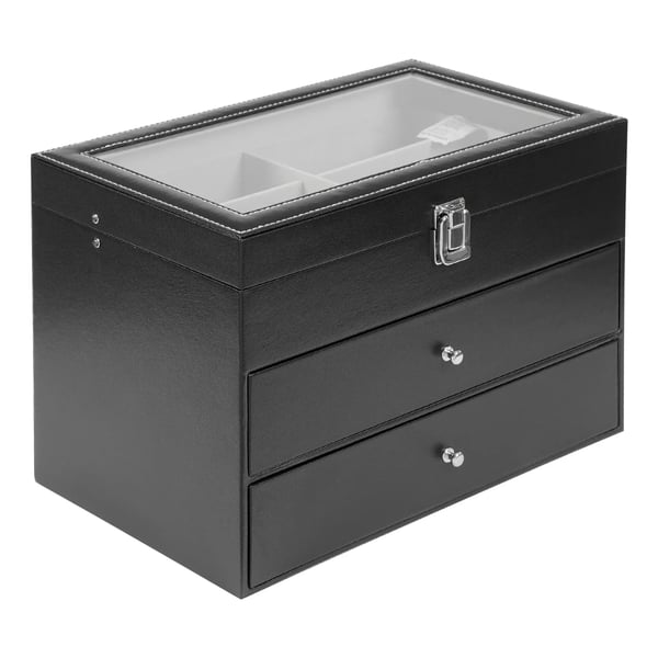 Solsikker Organizer, 24 Pladser, Skuffe Inkluderet,sort