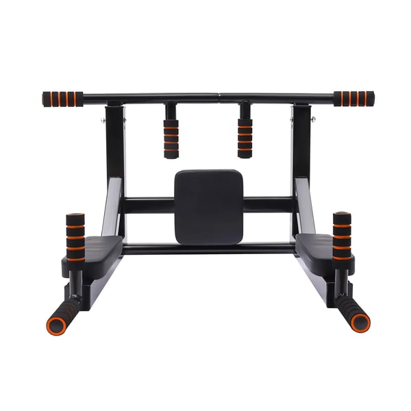 Pull Up Bar, Væghængt, Understøtter 440 lbs,sort