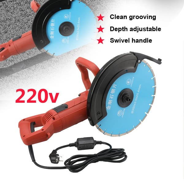 Cirkelsav, 3000W Motor, Støvfri Skæring, Justerbar Dybde