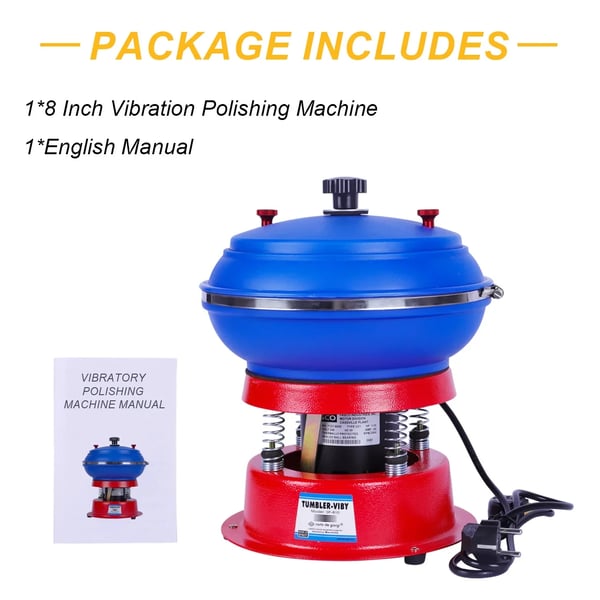 Vibrerende Tumbler, 3kg Kapacitet, Effektiv Smykke Polering,220V
