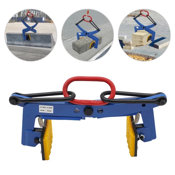 Stenlyftklämma, Q235-stål, lastkapacitet 300 kg, justerbar öppning 10 - 30 cm, fabriks testad, hållbar design