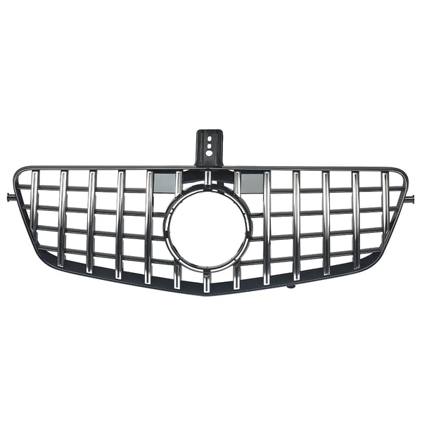 Grillmontering, ABS-materiale, kompatibel med Mercedes Benz W212 E-Klasse,Krom med sort