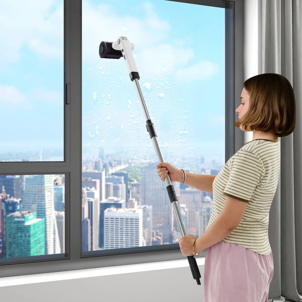 Elektrisk Rengøringsbørste, Multi-overflade Vedhæftninger, Ergonomisk Design,HVID