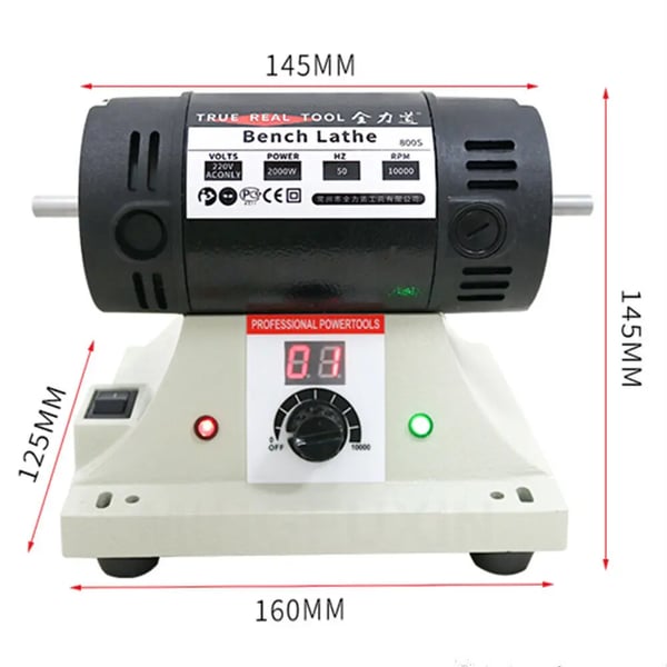Mini Bænk Slibemaskine, 800W Effekt, 10000rpm Hastighed,Mini Bænk Sliber