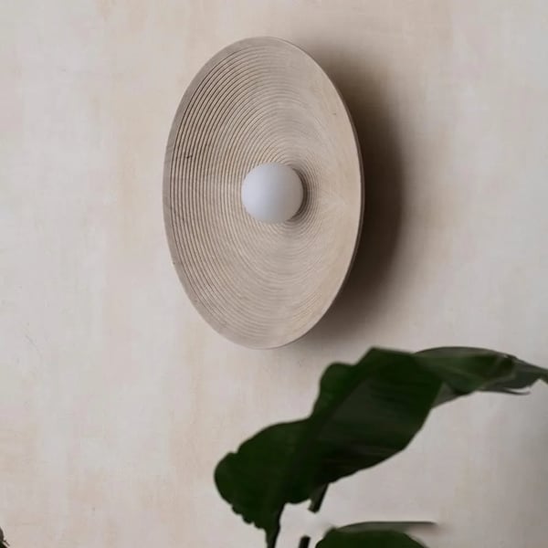 Væglampe, Japansk Stil, Væghængt Belysning,27cm, Ingen pære