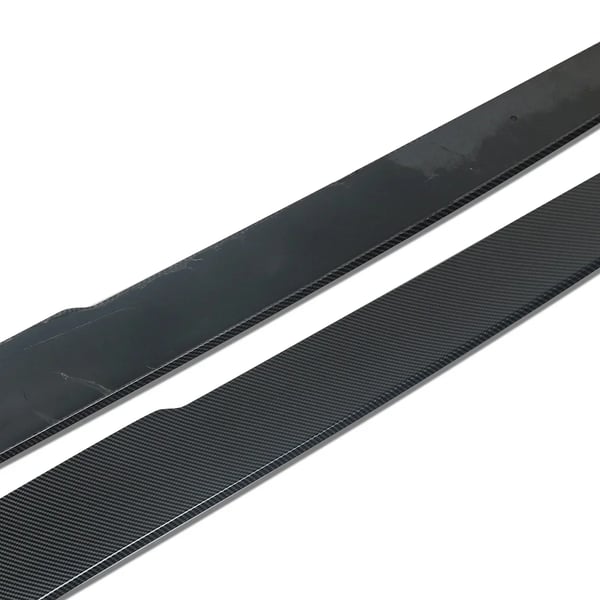 Side Skirts Panel, Carbon Fiber Look, Kompatibel med Luxury Sedan 528i,som vist