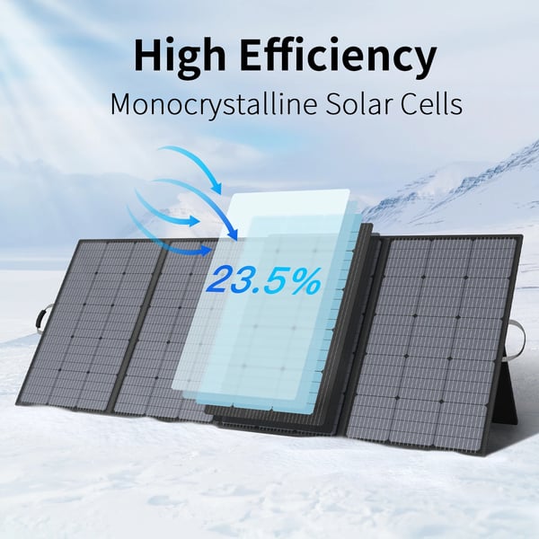 Solpanel, Fällbar Design, Hög Effektivitet,400W solpanel