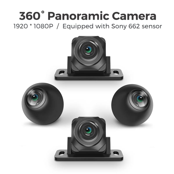 360 Kamera, AHD 1080P, IP68 Vesitiivis,DUDUAUTO 360 Cam