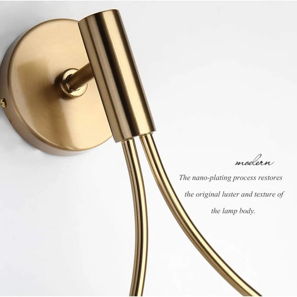 Væglampe, Moderne Design, Alsidig Placering,Guld