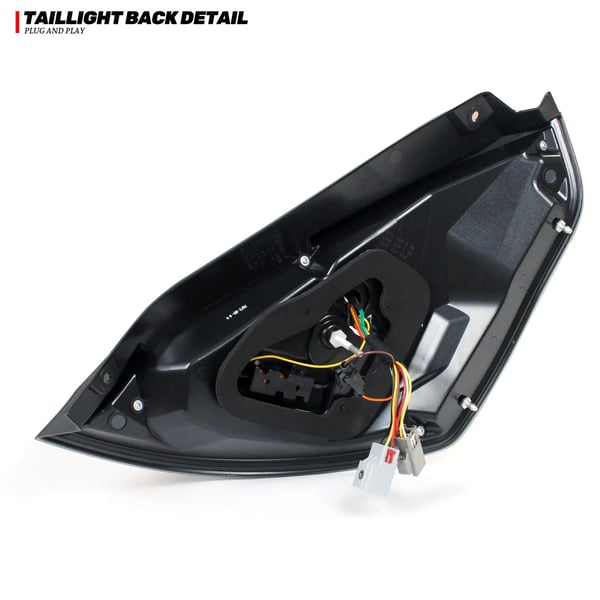 Baglygtesamling, PC ABS PMMA glasmateriale, 35W watt, 12V spænding, sekventiel blinklys, kompatibel med Ford Fiesta MK7 MK7.5 (2009-2020)