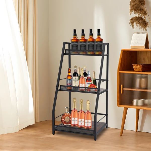 Vinhylla, 3-nivådesign, hållbart material,Mörkbrun