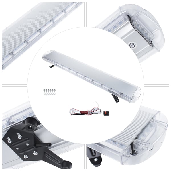 LED Strobe Light Bar, 15 Blinkemoduser, IP65 Vejrbestandighed,Gul