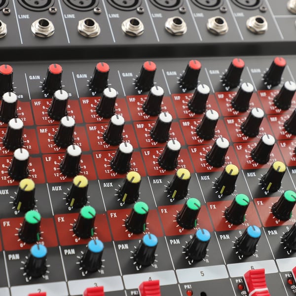 Lydmixer Console, 8 Kanaler, Indbygget Bluetooth,sort