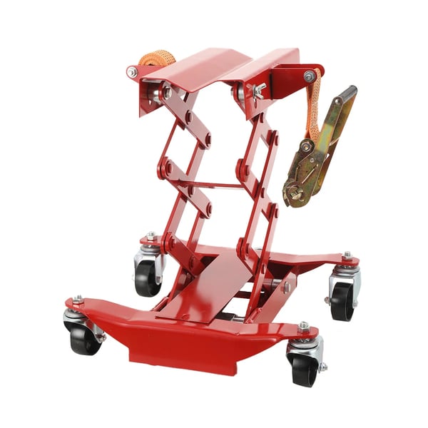 Motorcykel Løfteplatform, Kapacitet 200 kg, Højdeområde 185-590 mm, Bunden Dimensioner 420 x 400 mm, Drivestik Størrelse 1/2" Sq. Dr.
