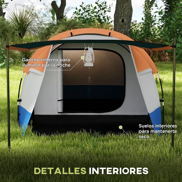 Familie Camping Telt, Rummelig Design, Holdbare Materialer,MULTI