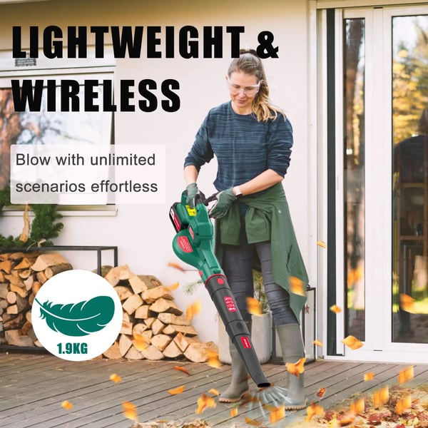 Lehtipuhallin, 18 V akku, 250 W syöttöteho