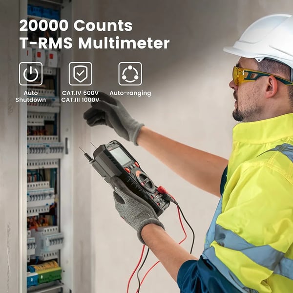 Digitalt Multimeter, 20000 Tællinger, Automatisk Ranging,KAIWEETS HT118E