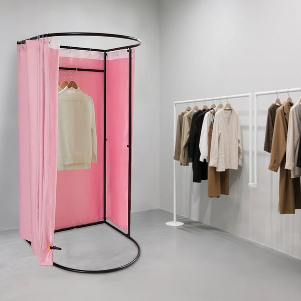 Bärbar Provhytt, Hög Integritet, Lätt Montering,Rosa