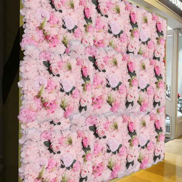 Blomster Vægpaneler, Vægmonteret Dekor, Begivenhedsdekorationer,Pink