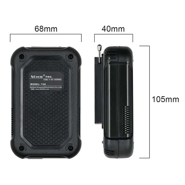 Universell programmerare, stöder 34000+ IC:er, lättviktsdesign,T48 Full Adapters