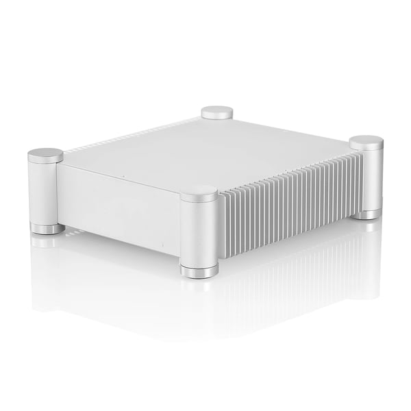 Forstærkerchassis, Aluminiumlegering, 260mm x 311mm x 86mm, Indvendige dimensioner 212mm x 269mm x 62mm, Nettovægt 2,9kg, CE-certificeret