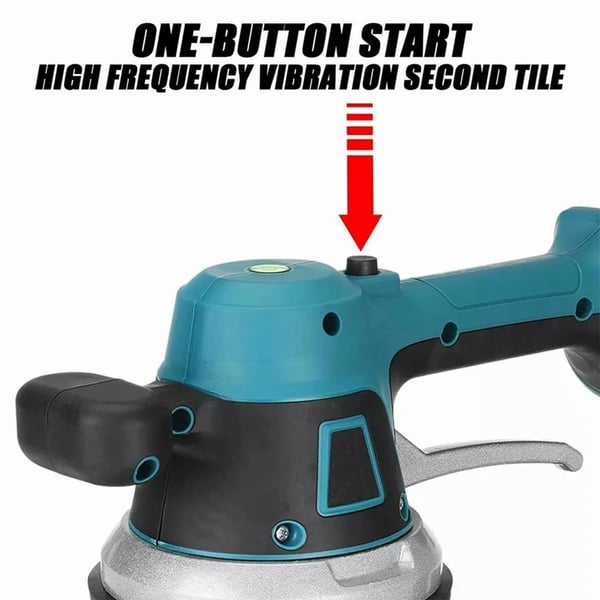 Flisepudser, 6-trins vibration, 380W effekt, 200 kg absorptionskapacitet, justerbare indstillinger, betjening med én hånd