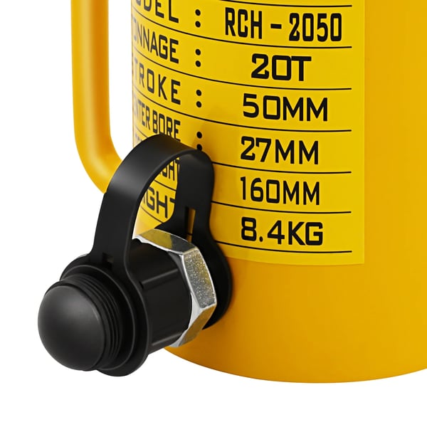 Hydraulisk Cylinder Jack, 20T Kapacitet, 100mm Ydre Diameter, 60mm Faktisk Slag, Stempel Diameter 54mm, 70MPa Arbejdstryk