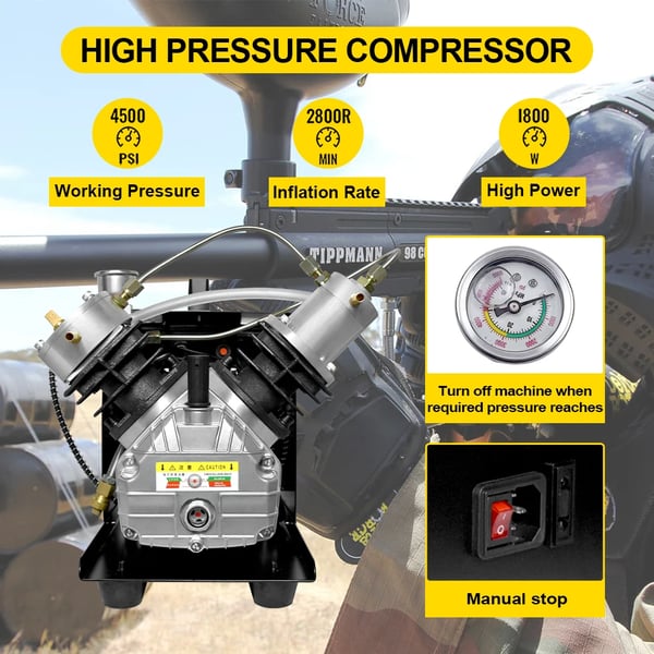 PCP-ilmakompressori, korkea paine 4500 PSI, nopea täyttö 2800R/min,TXEDM041, 220 V