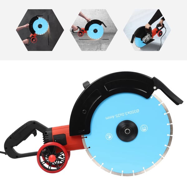 Pyörösaha, 3500W teho, 3800 RPM leikkuunopeus, Sininen