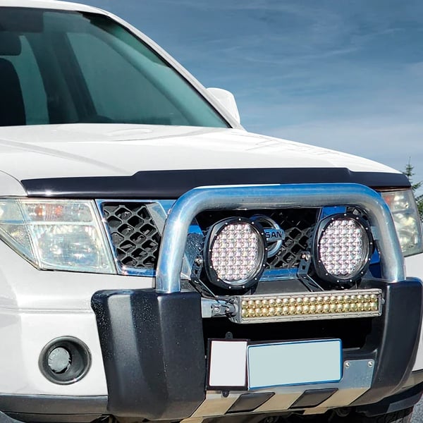 Hættebeskytter, Holdbart ABS-materiale, Nem installation, Kompatibel med Nissan Navara D40 2006-2009,motorhjelm Beskytter