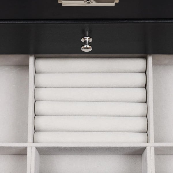 Ur Organizer, 3-Lags Opbevaring, Multi-Compartment Design,sort, 12 slots