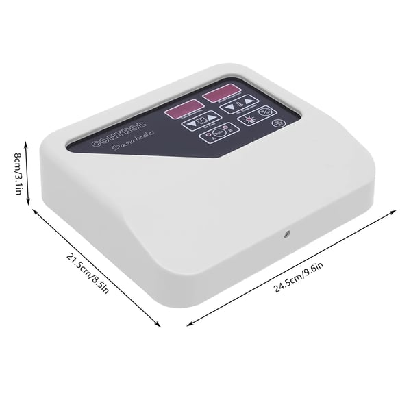 Ekstern Sauna Controller, 3-9KW Effektvurdering, 220V Spænding, Temperaturinterval 40-105℃, Maksimal Arbejdstid 12 Timer, Betjener Sauna Belysning