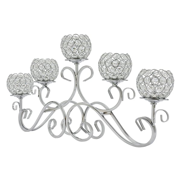 Ljusstake, Elegant Design, Hållbara Material,Silver