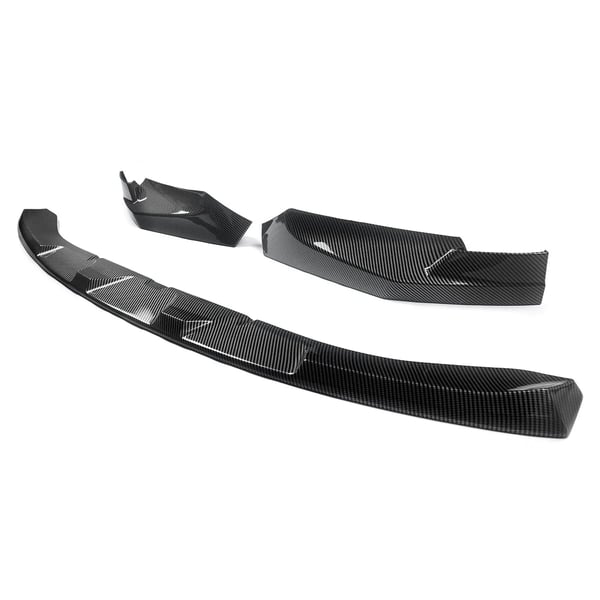 Front Bumper Lip Splitter, Passer til Performance Sports Sedan, M Performance Stil,kulstoflook