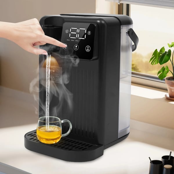 Øjeblikkelig varmtvandsdispenser, 3L kapacitet, 1700W effekt, temperaturinterval 25-99°C, berøringsskærmskontrol, opvarmningstid 3s