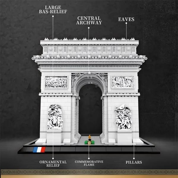 Samling Model, Ikonisk Vartegn, Uddannelseslegetøj,Med Kasse