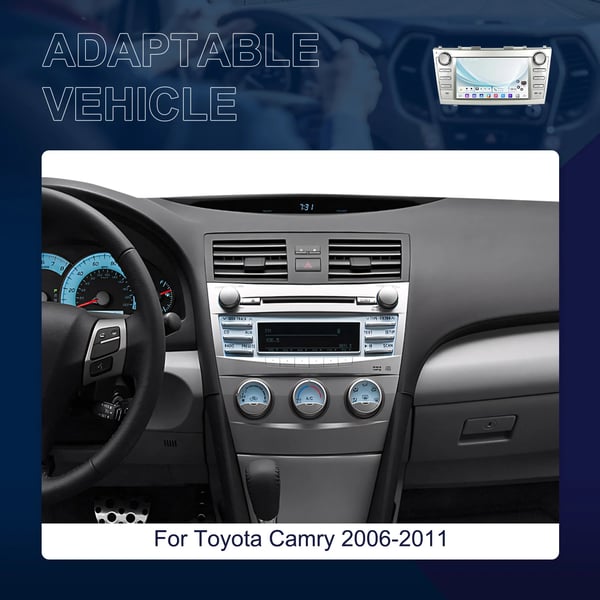 Bilradio, Touchskærm, Kompatibel med Toyota Camry 2006-2011,2 + 64G CarPlay