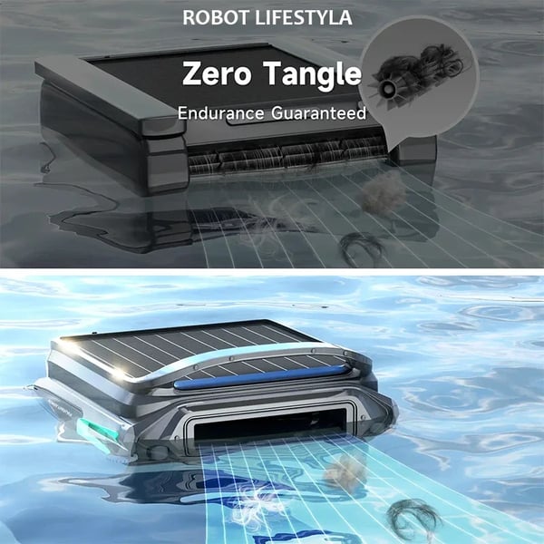 Pool Skimmer, 5200 mAH Batteri, 7L Filter, 33W Effekt, 7-8 Timer Driftstid, IPX8 Vurdering