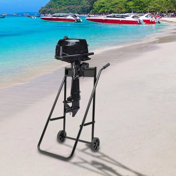 Folding Outboard Boat Motor Cart, Robust Design, Belastningsevne på 40 kg, Foldbar for Nem Opbevaring